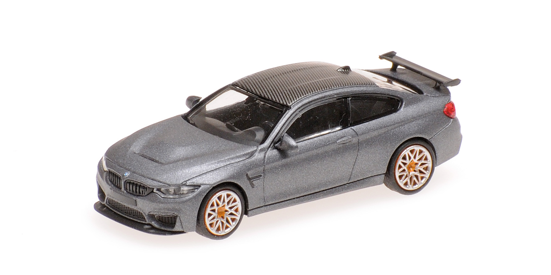 Minichamps 870027100 BMW M4 GTS mattgrau/Räder orange | Menzels  