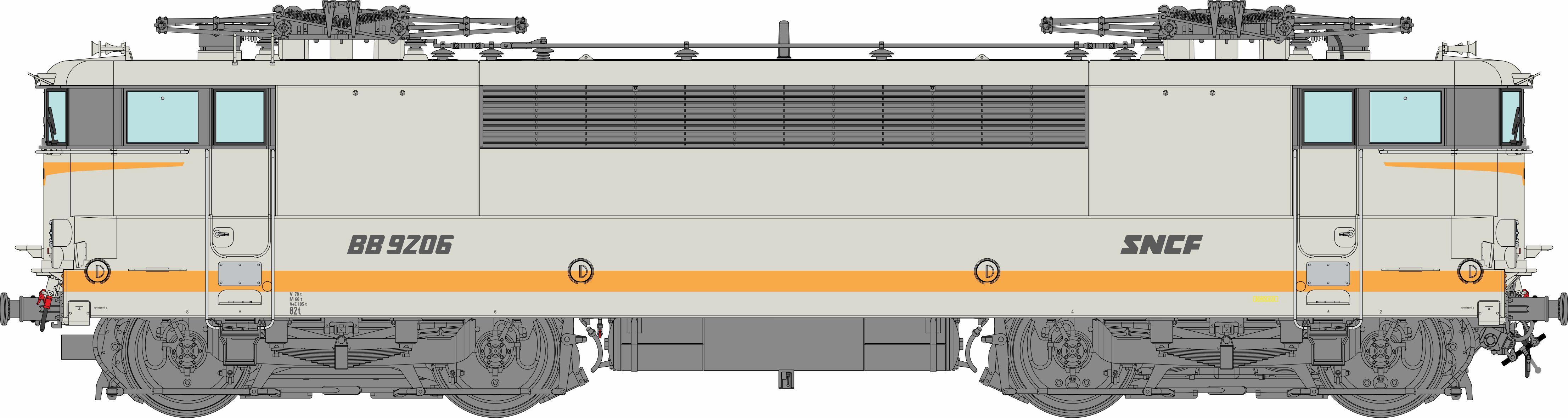 REE Modeles MB-178SAC SNCF E-Lok BB 9200 Ep.4/5 AC