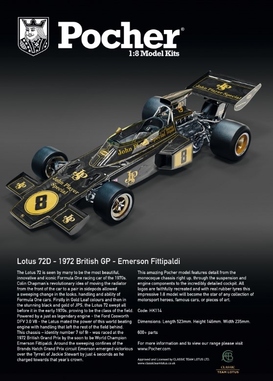 Pocher HK114 Lotus 72D John Player Special | Menzels Lokschuppen Onlineshop